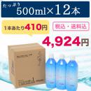 水素をナノの泡に換置しておいしいお水に入れたナノバブル 水素水　500ml×12本